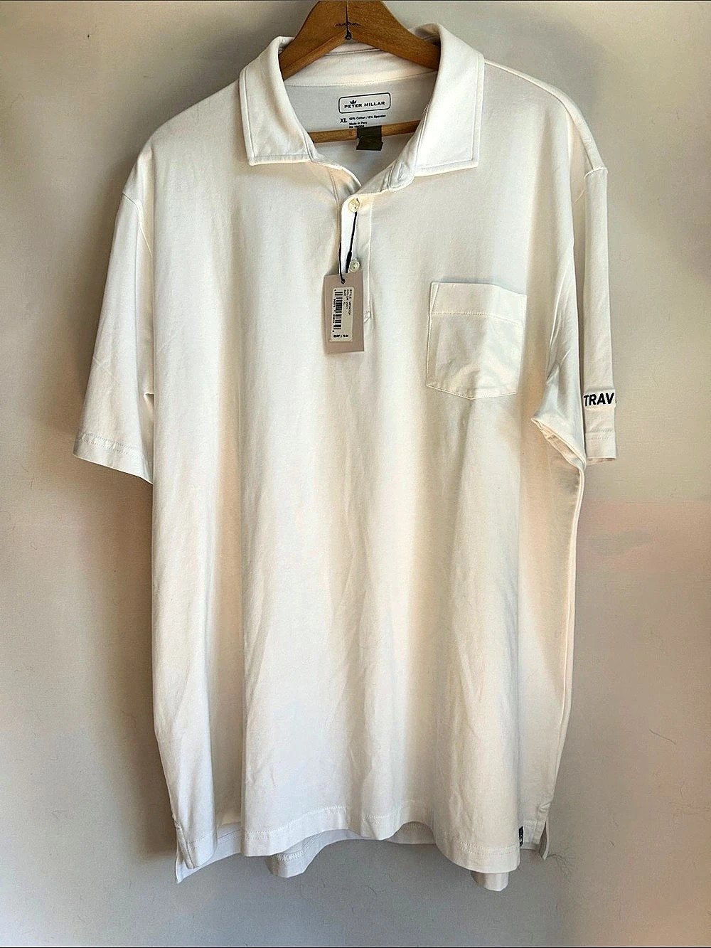 Peter Millar Seaside Wash Polo Men's White XL